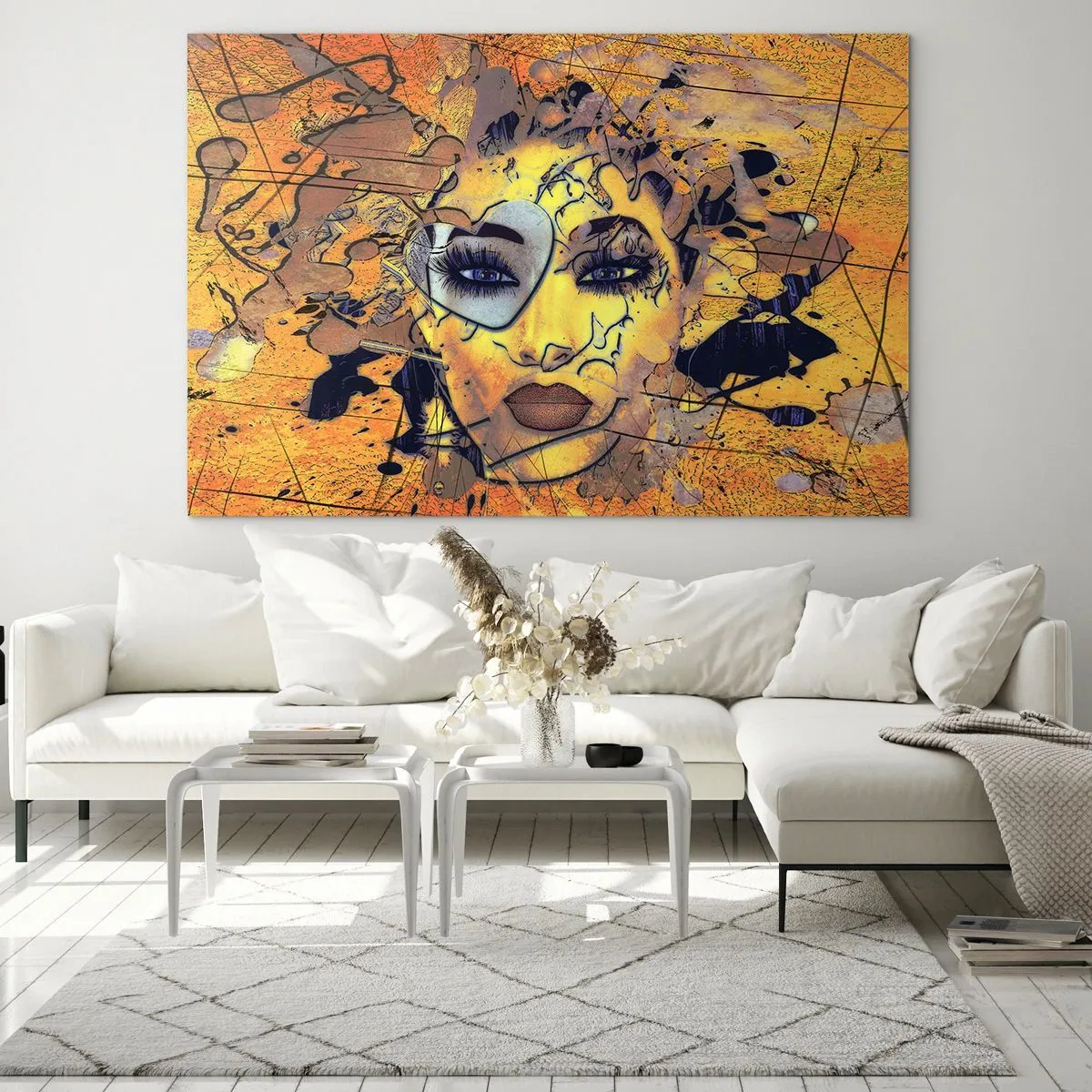Glastavla - Bild på glas - Solig skönhet - 100x70 cm