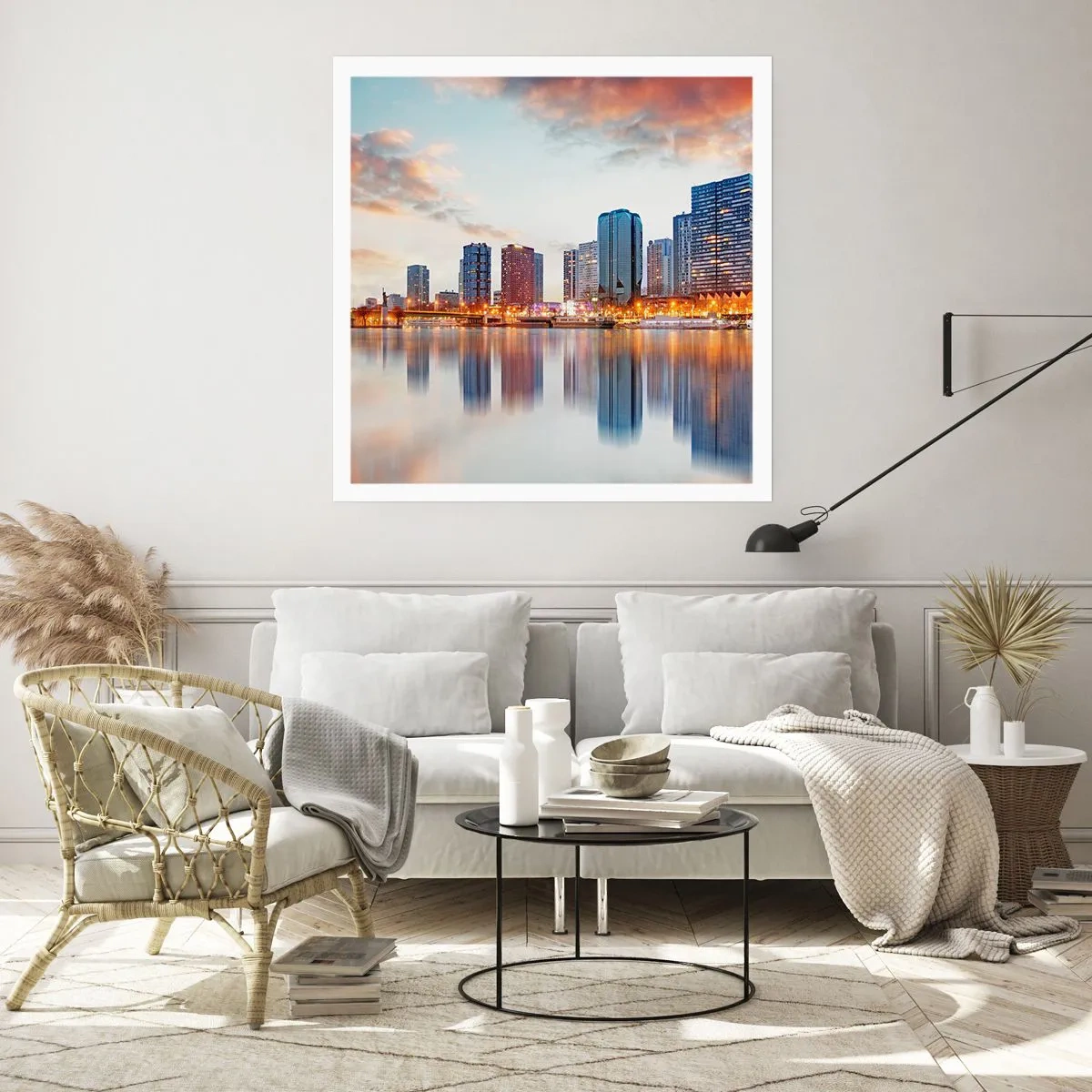 Affisch - Paris monumentala lugn - 60x60 cm