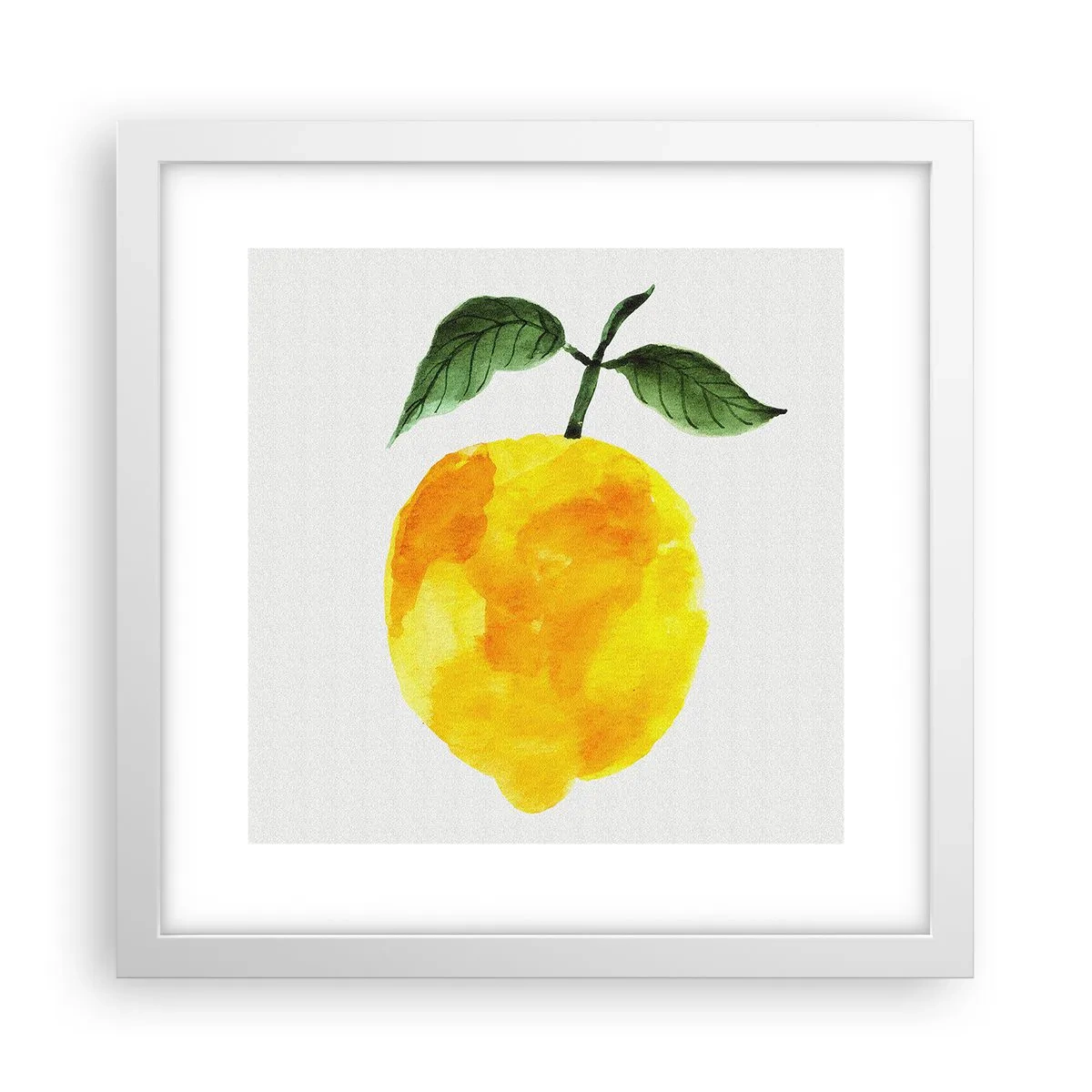 Affisch i vit ram - Hur man känner smaken av solen - 30x30 cm