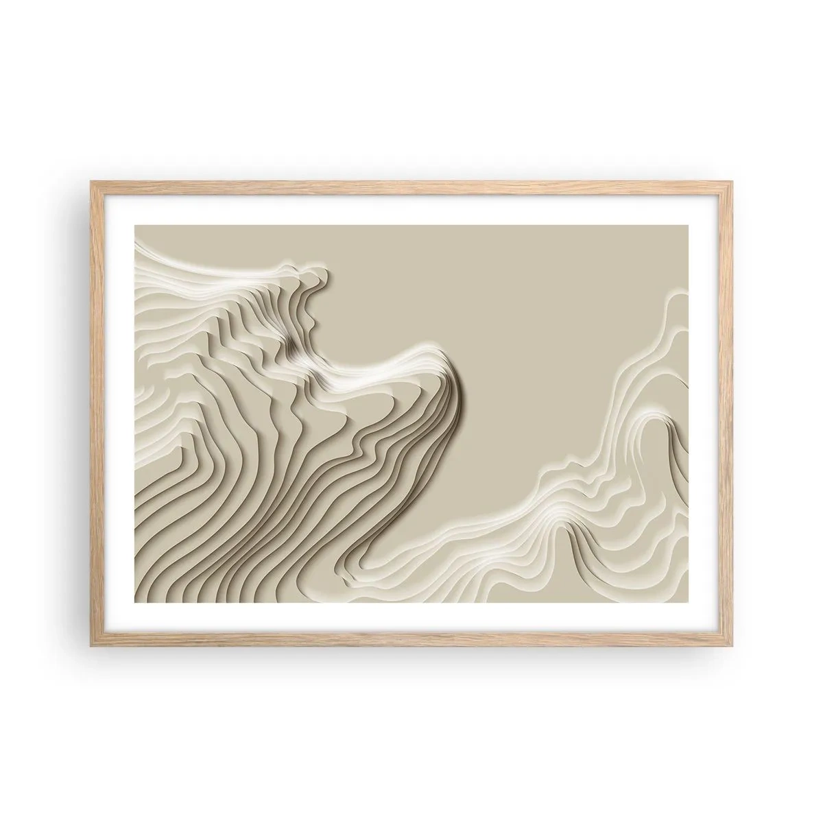 Affisch i ram av ljusek - Konstens topografi - 70x50 cm