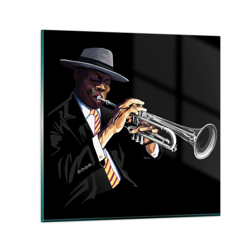 Glastavla - Bild på glas - Gamla skolans charm - 60x60 cm