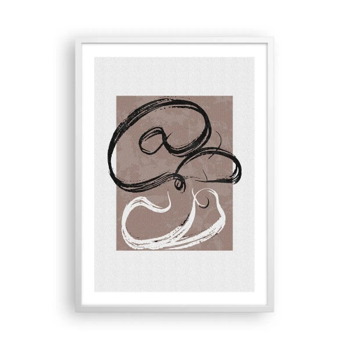 Affisch i vit ram - Komposition - sökande efter fullständighet - 50x70 cm