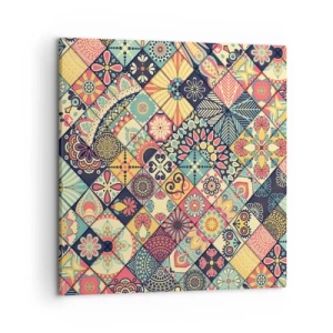 Canvastavla - Bild på duk - Marockansk stämning - 50x50 cm