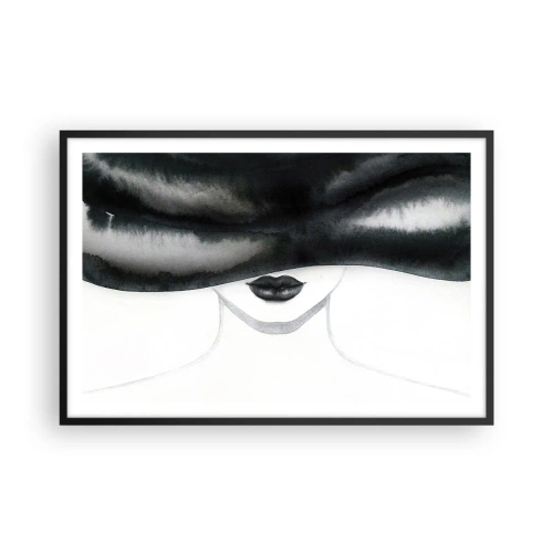 Affisch i svart ram - Sensuell hemlighet - 91x61 cm
