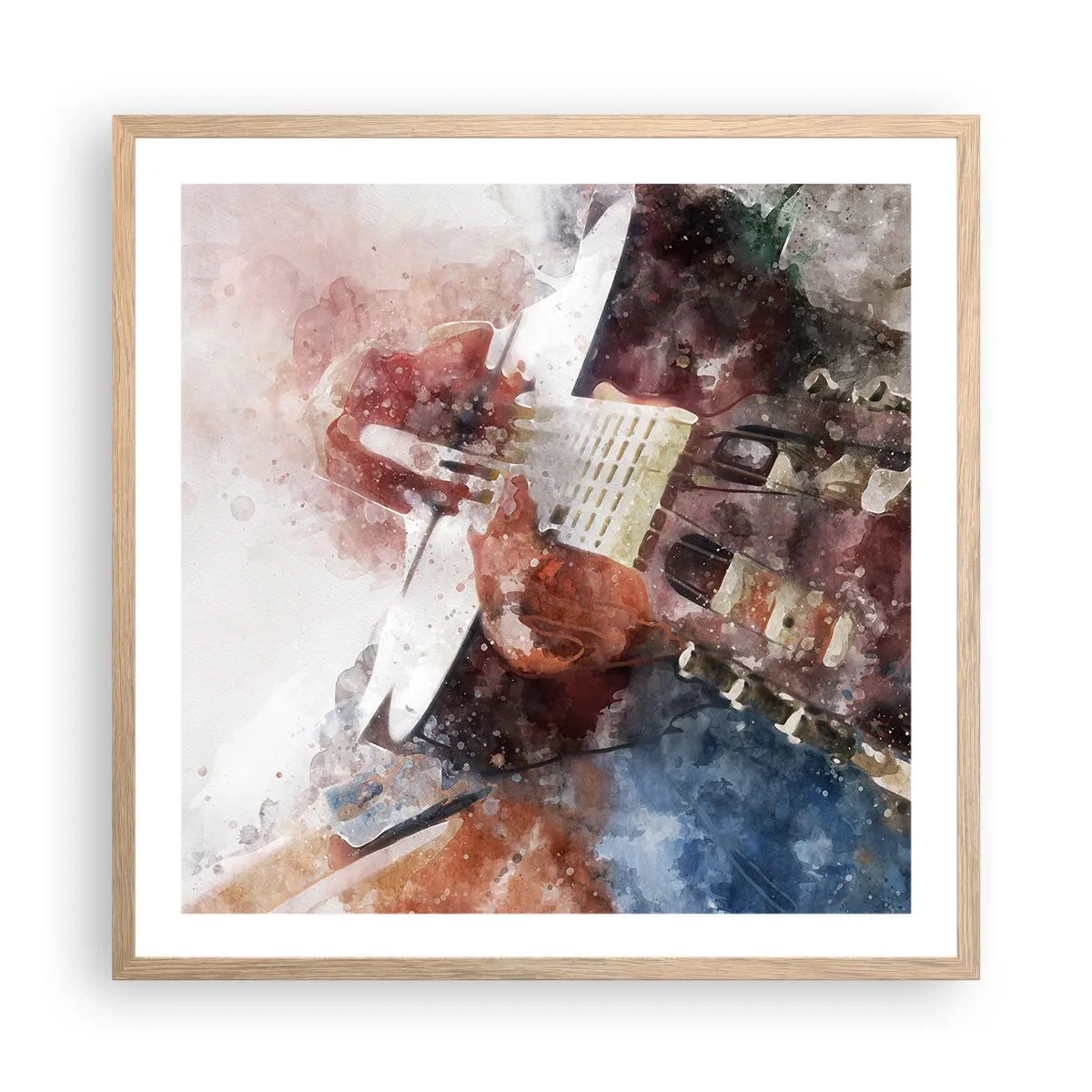 Affisch i ram av ljusek - Vad tycker du om det? - 60x60 cm