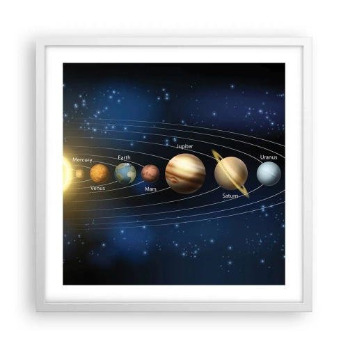 Affisch i vit ram - En av tio - 50x50 cm