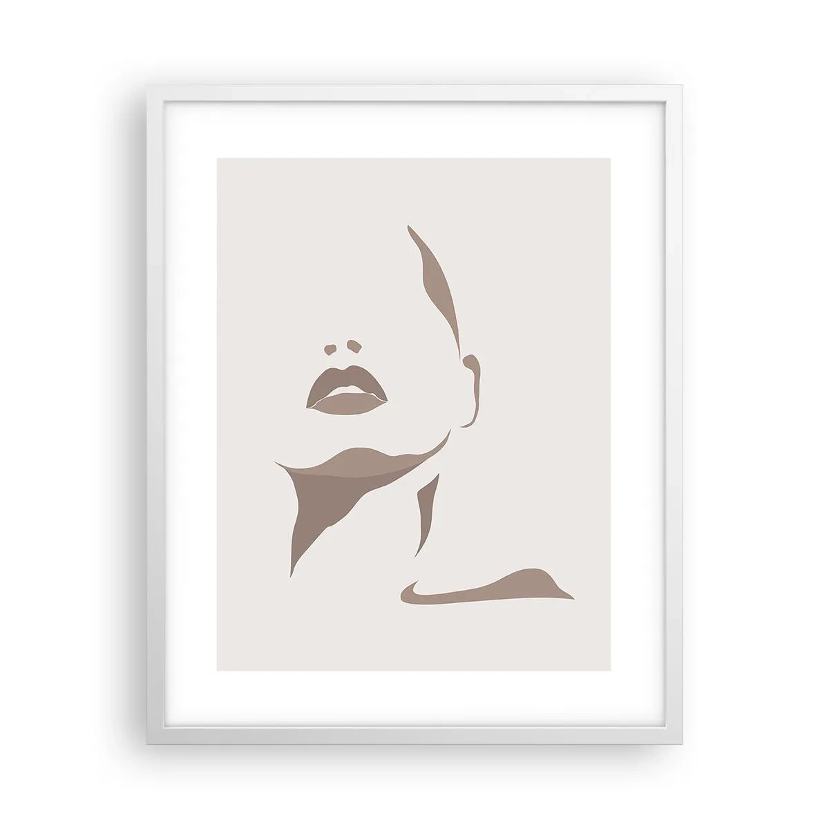 Affisch i vit ram - Skapad av ljus och skugga - 40x50 cm