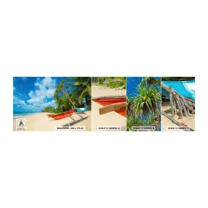 Fototapet Prov Standard Eco - Tropikens charm - Landskap, Hav, Exotisk strand - 100x30 cm
