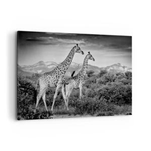 Canvastavla - Bild på duk - Högre klasser i Afrika - 100x70 cm