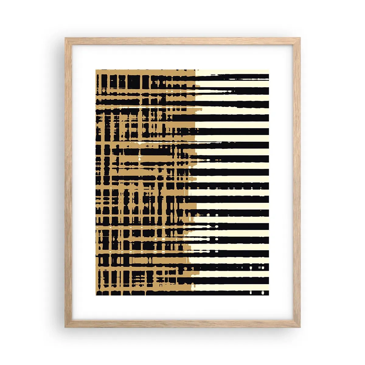 Affisch i ram av ljusek - Arkitektonisk abstraktion - 40x50 cm