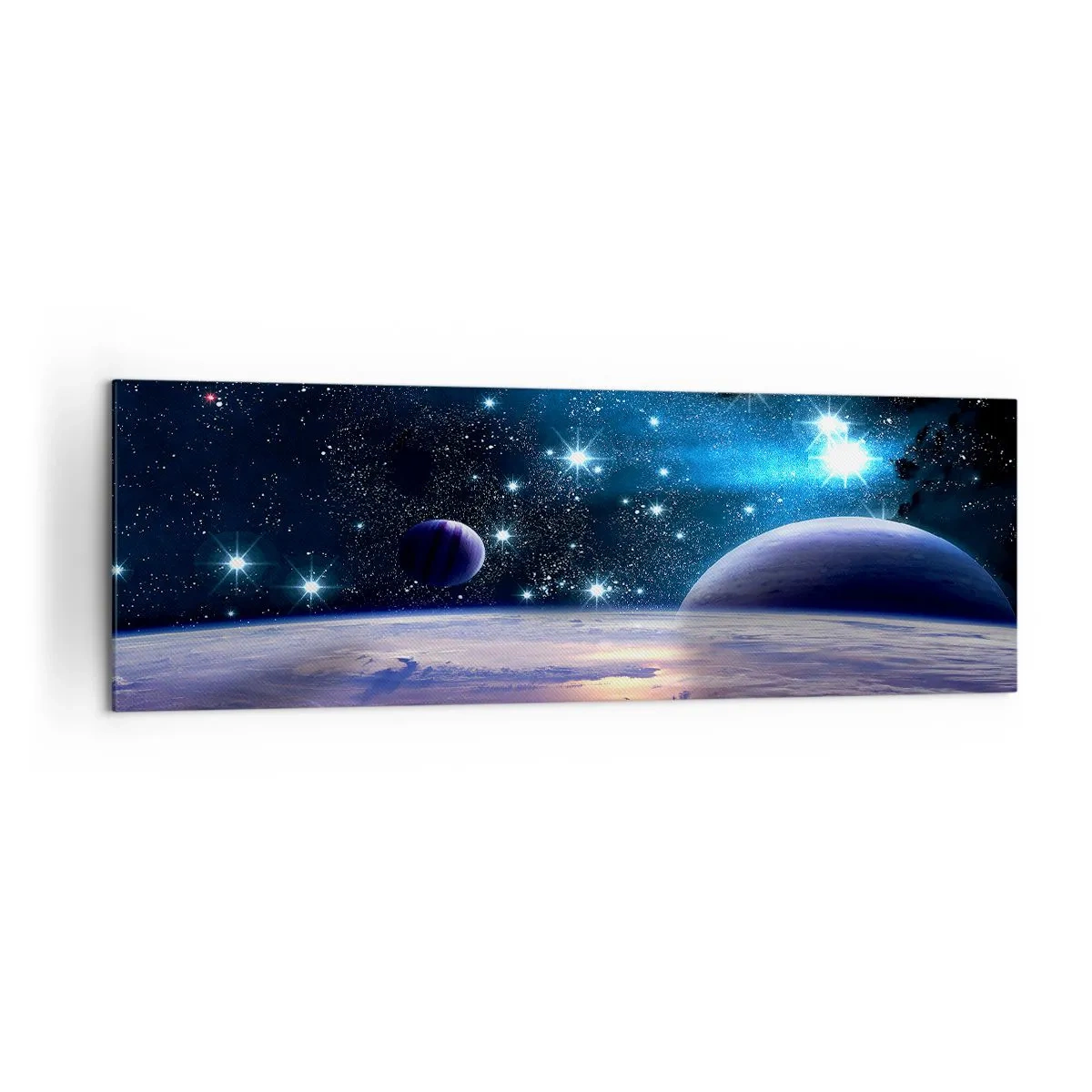 Canvastavla - Bild på duk - Fortfarande ensamma? - 160x50 cm