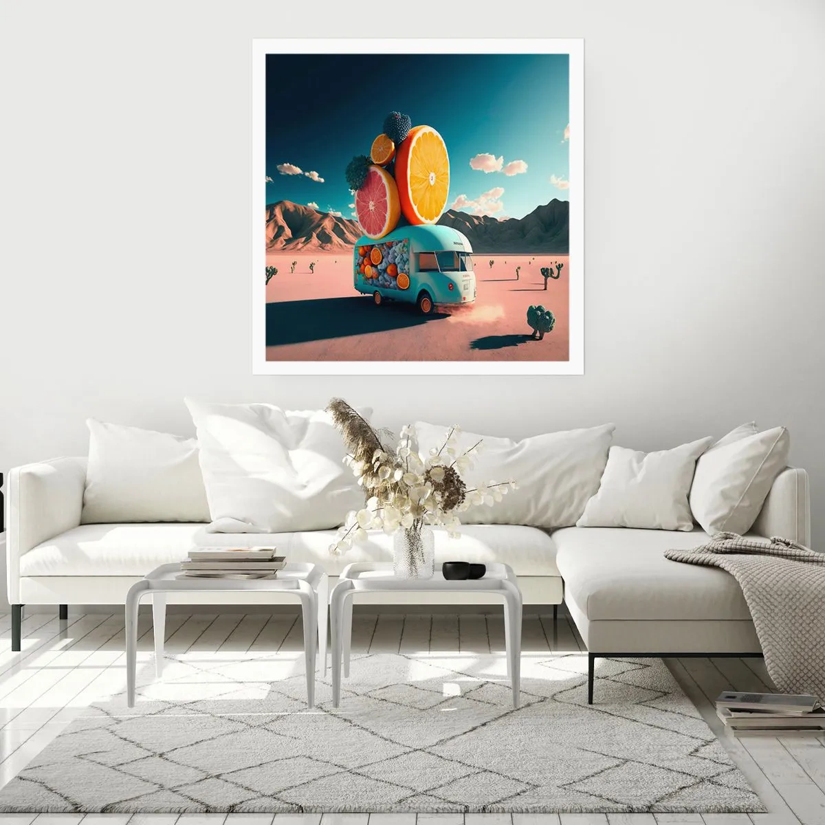 Affisch - En smak av semester - 50x50 cm