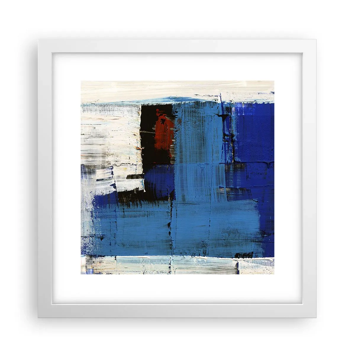 Affisch i vit ram - Det blåas hemlighet - 30x30 cm