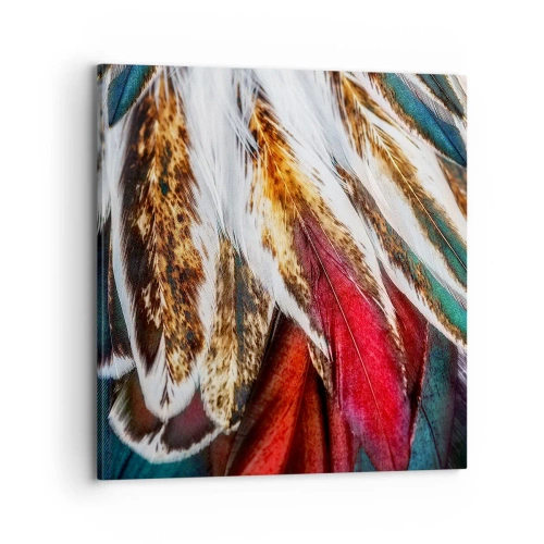 Canvastavla - Bild på duk - flyghemligheter - 70x70 cm