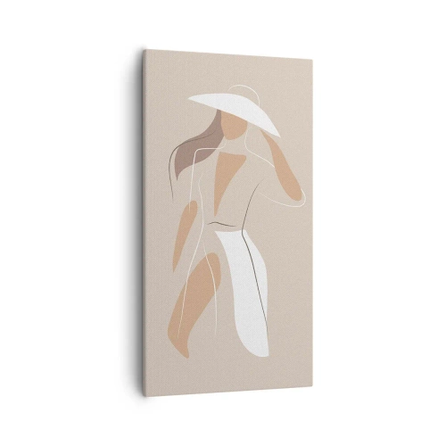 Canvastavla - Bild på duk - Mode är lek - 55x100 cm