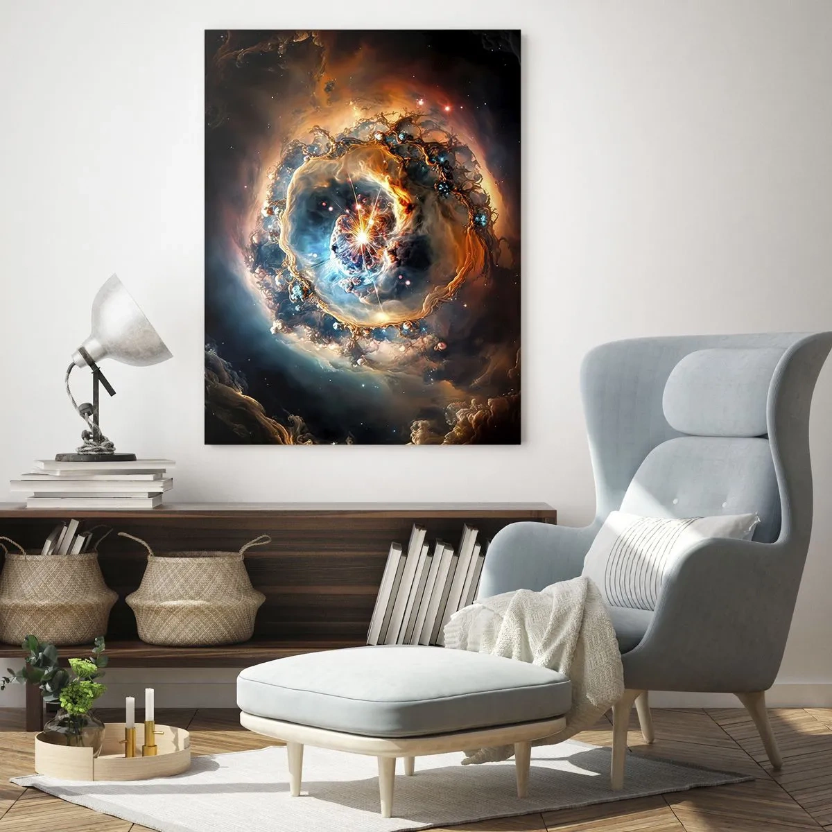Glastavla - Bild på glas - Början - 50x70 cm
