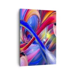 Canvastavla - Bild på duk - Färgdans - 50x70 cm