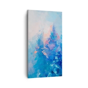 Canvastavla - Bild på duk - Vinterabstraktion - 45x80 cm