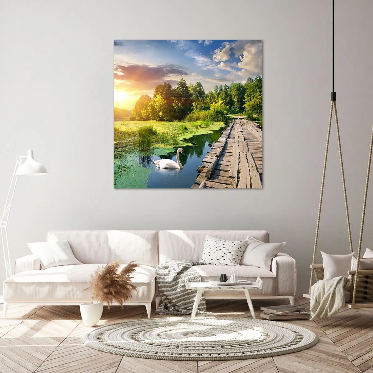 Canvastavla - Bild på duk - Sommar, sommar överallt - 30x30 cm