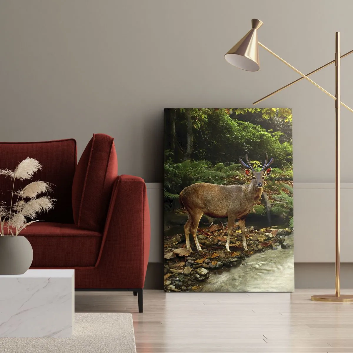 Canvastavla - Bild på duk - Välkommen till min värld - 70x100 cm