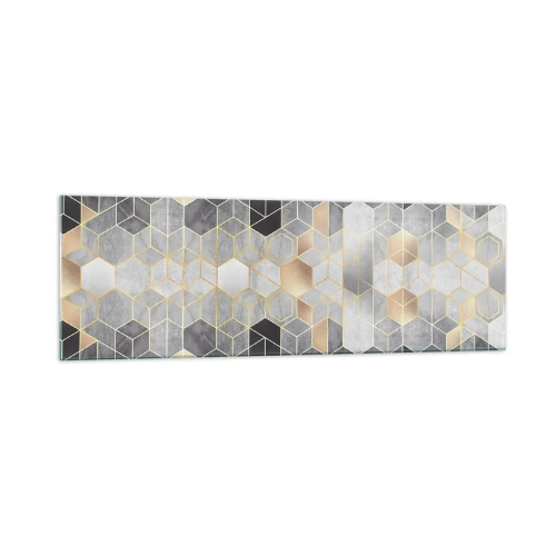 Glastavla - Bild på glas - Diamantkomposition - 160x50 cm