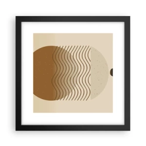 Affisch i svart ram - Om geometriska figurers ursprung - 30x30 cm