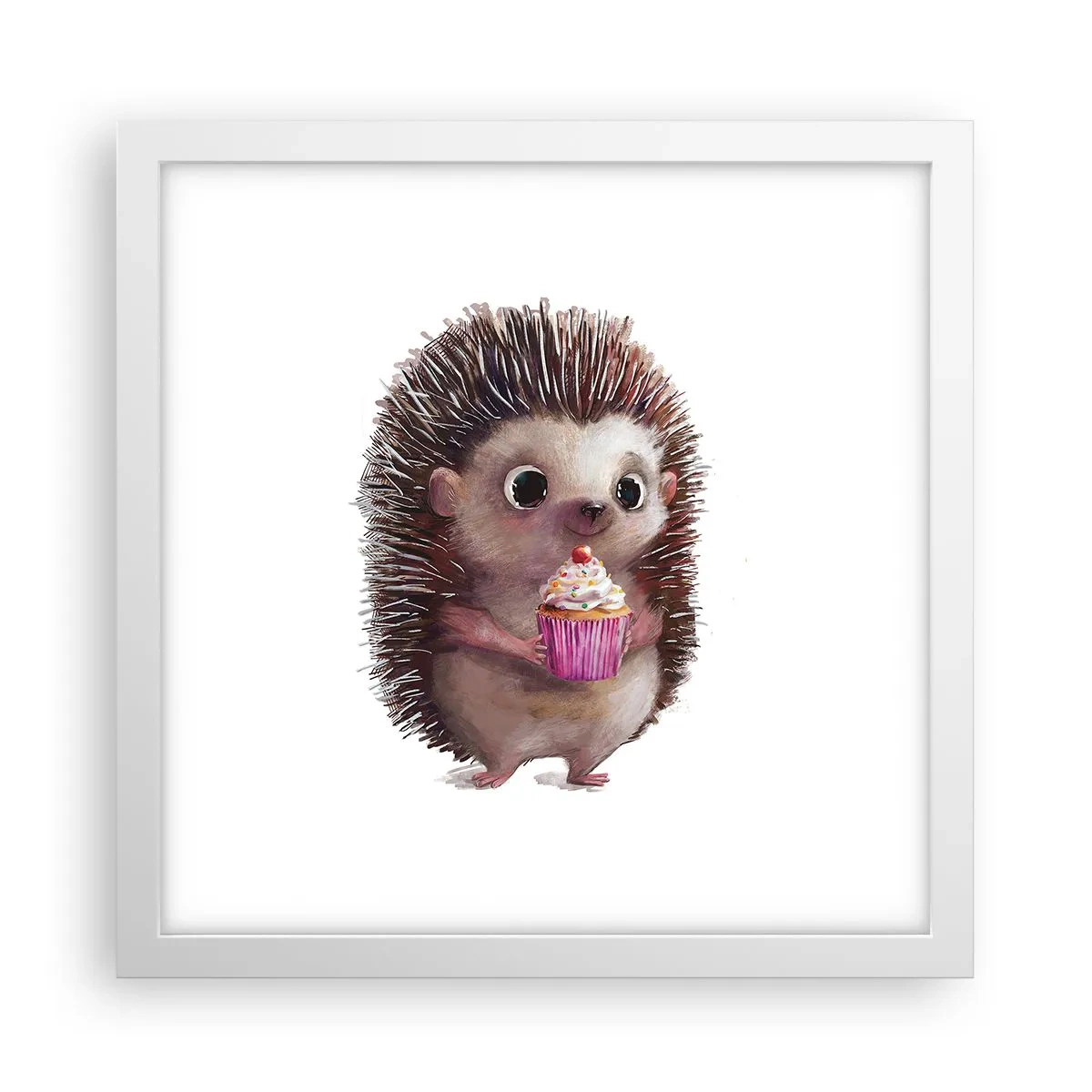 Affisch i vit ram - Varje dag är helgdag - 30x30 cm