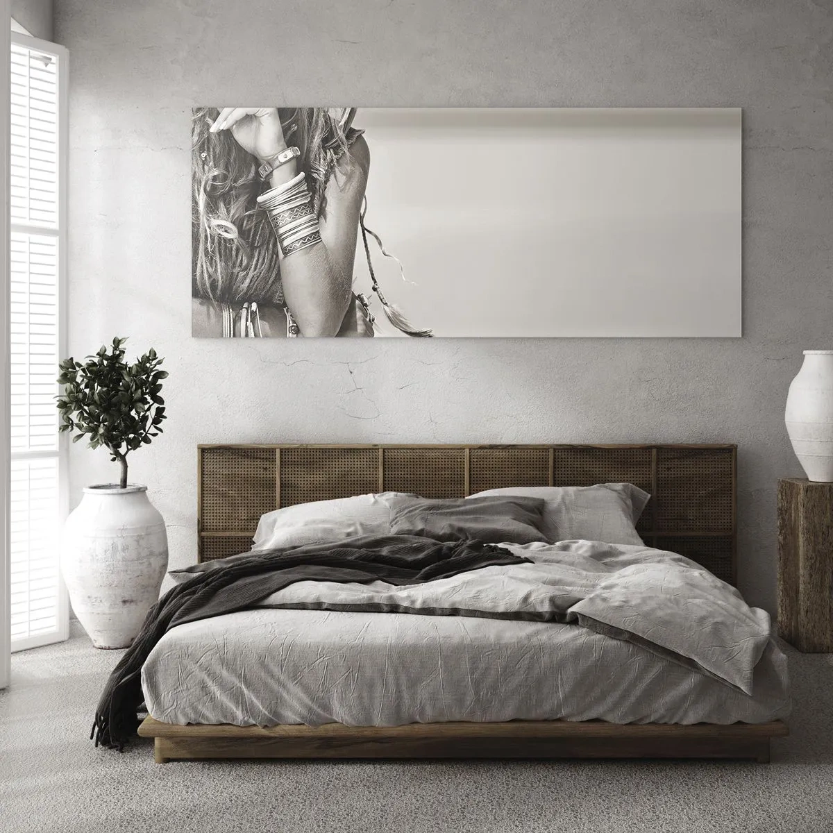 Glastavla - Bild på glas - Som flickorna brukar - 100x40 cm