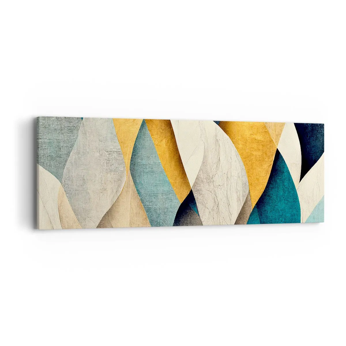 Canvastavla - Bild på duk - Rytm och vågrörelse - 90x30 cm