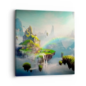 Canvastavla - Bild på duk - Mellanhimmel - 40x40 cm