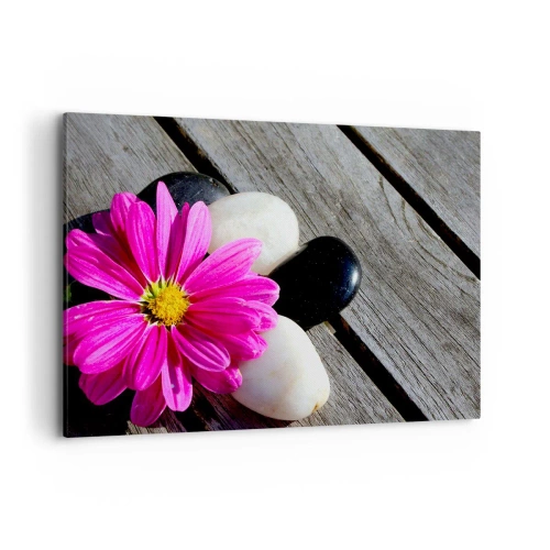 Canvastavla - Bild på duk - Avkoppling på bryggan - 100x70 cm