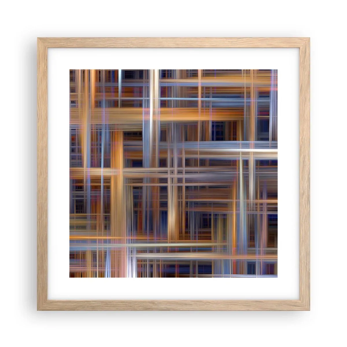 Affisch i ram av ljusek - Vävd av ljus - 40x40 cm