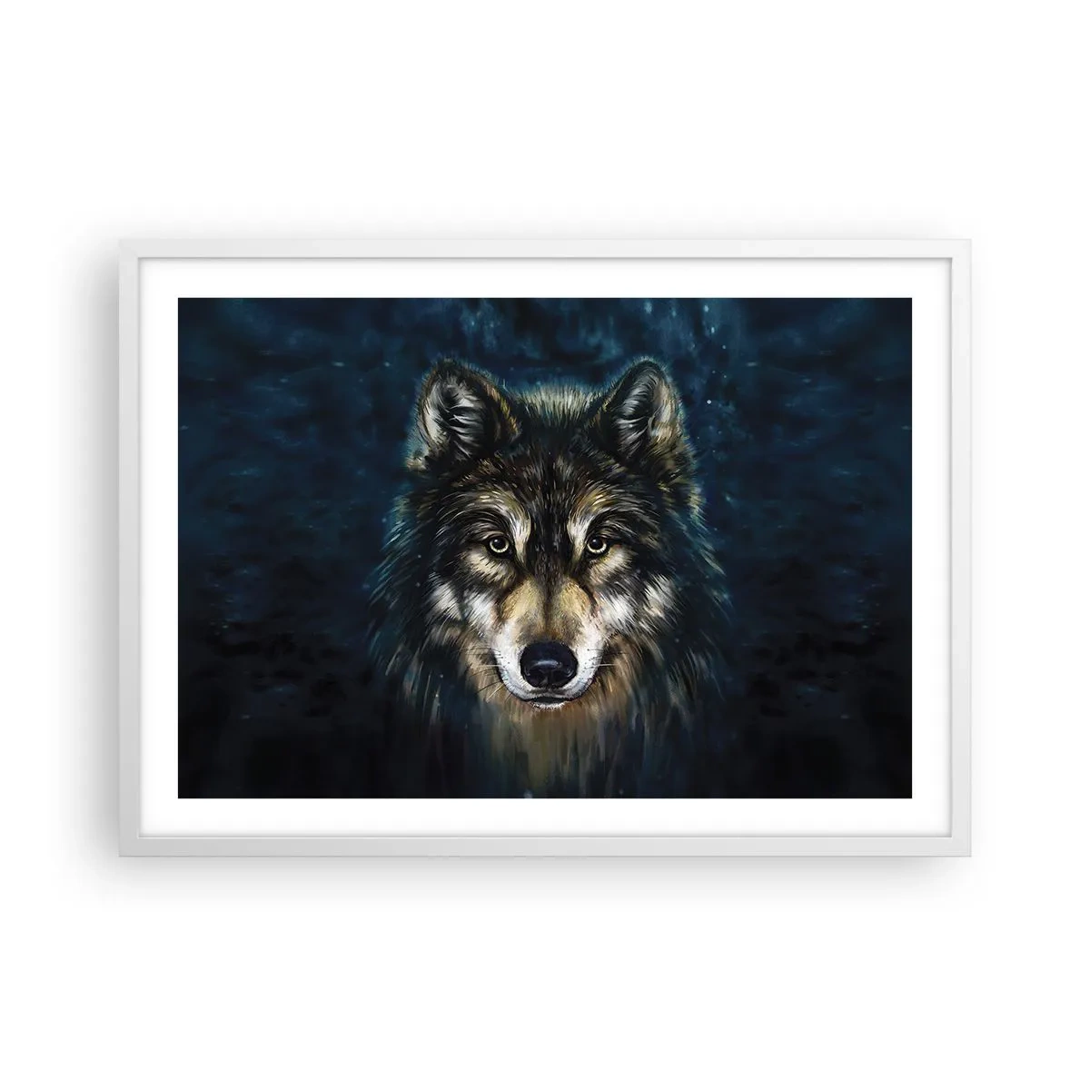 Affisch i vit ram - Alfa? Och omega - 70x50 cm