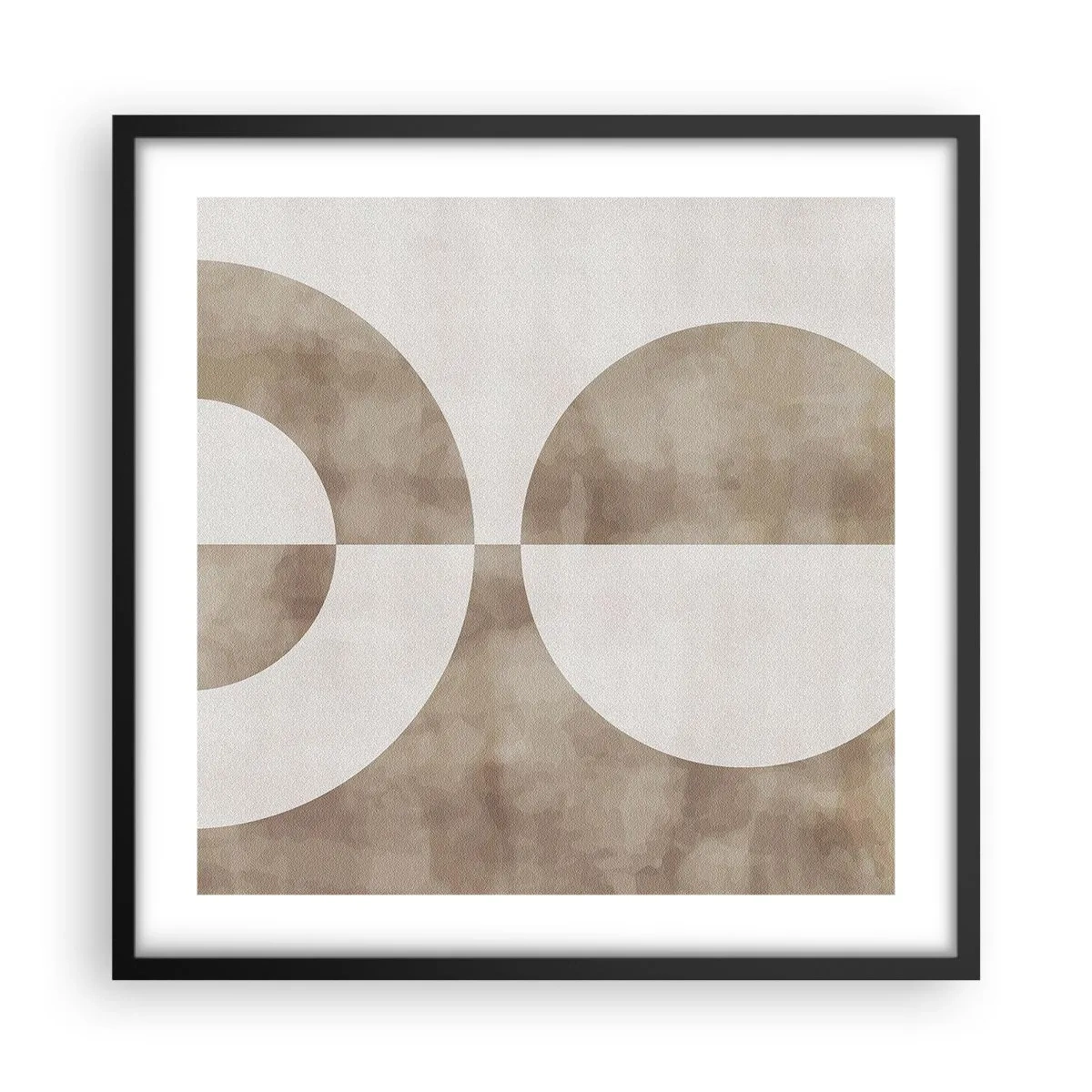 Affisch i svart ram - Likheter och skillnader - 50x50 cm