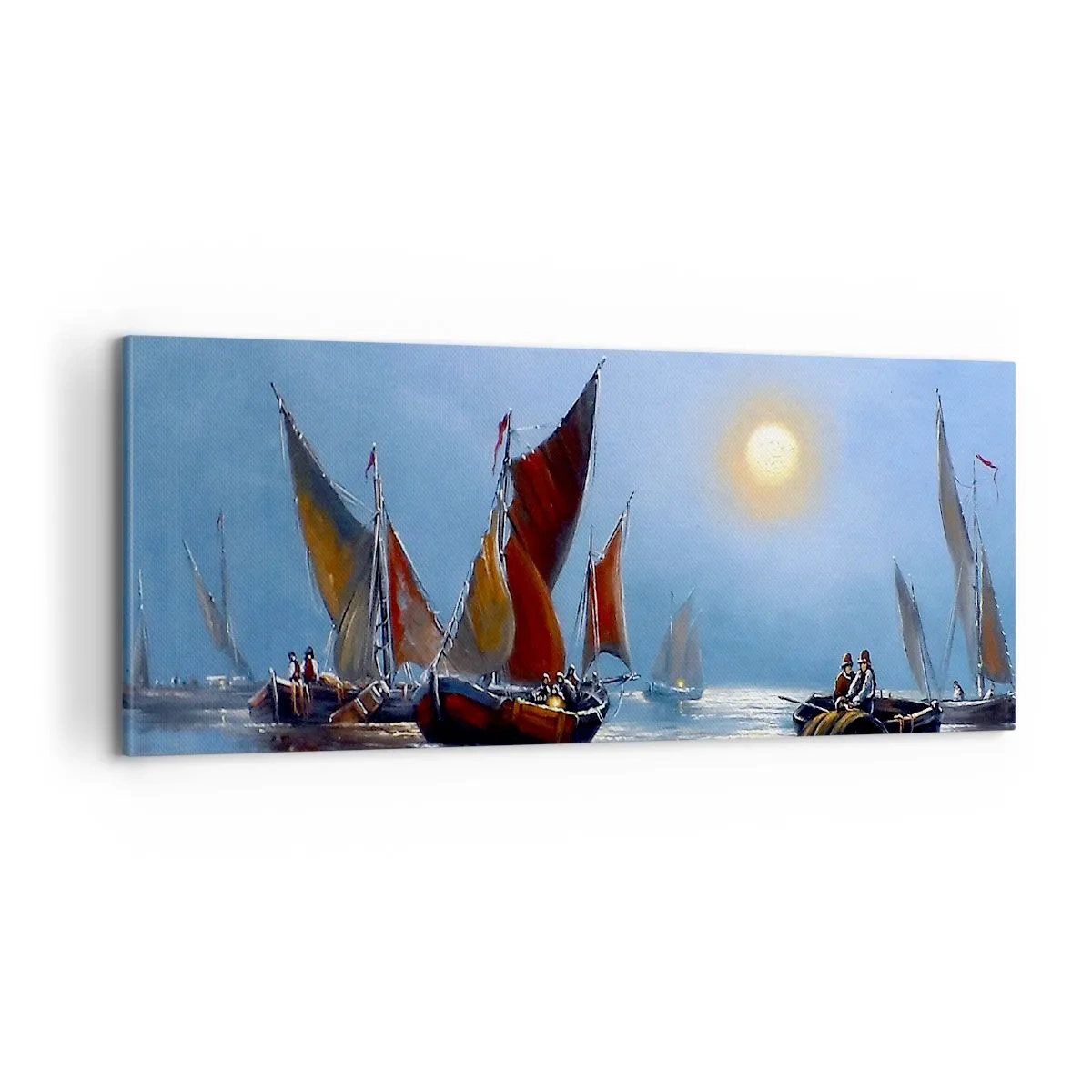 Canvastavla - Bild på duk - Nattens fångst - 100x40 cm