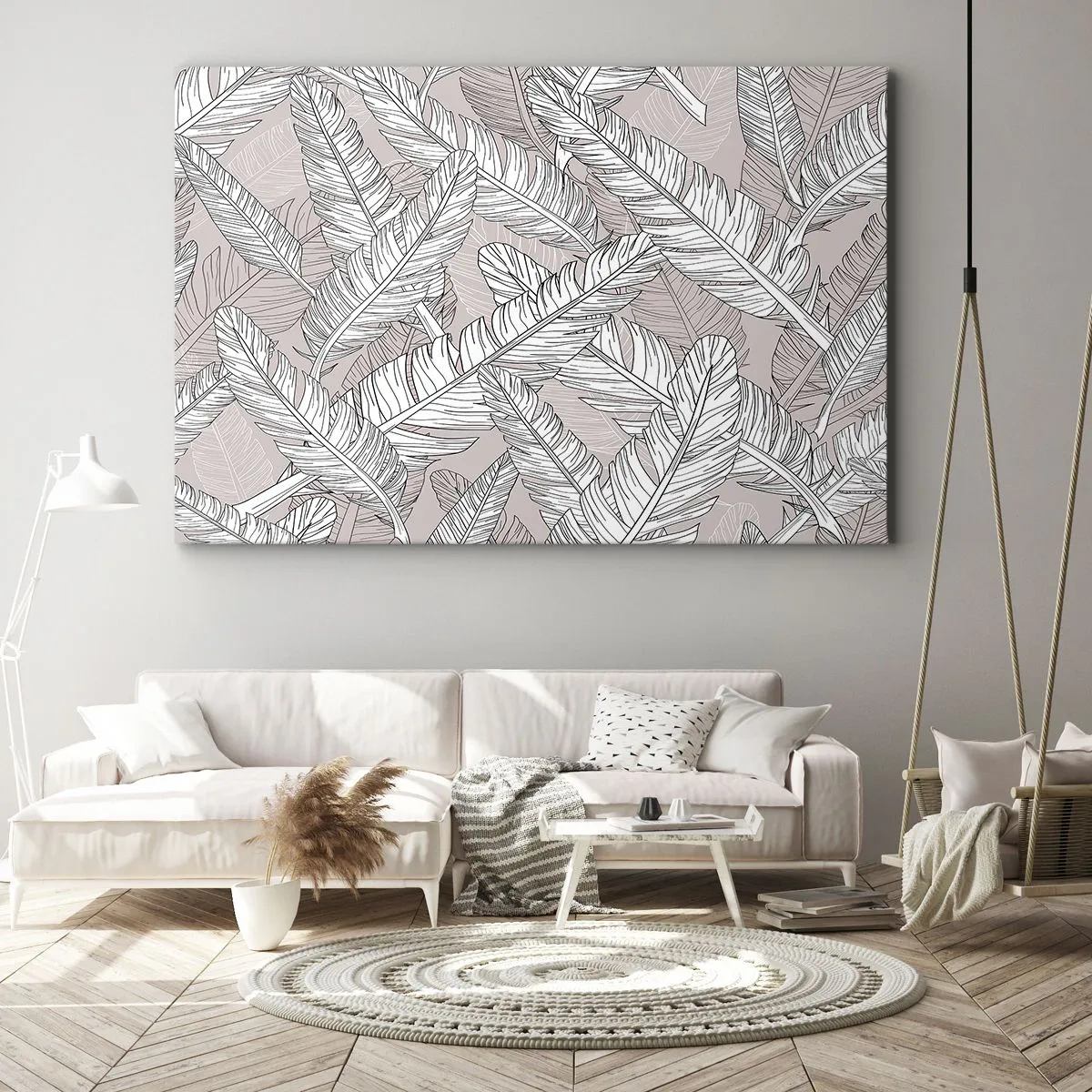 Canvastavla - Bild på duk - Fjäderstorm - 120x80 cm