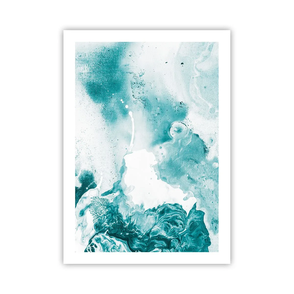 Affisch - Blåa laguner - 50x70 cm