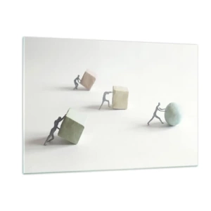 Glastavla - Bild på glas - Livet leker - 120x80 cm