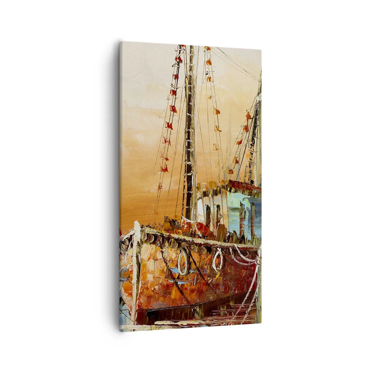 Canvastavla - Bild på duk - Lugn hemresa - 55x100 cm