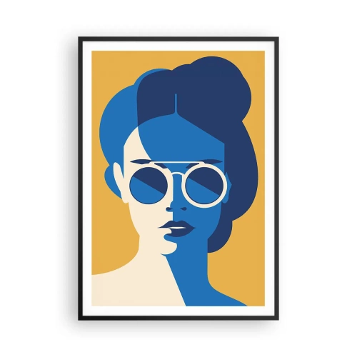 Affisch i svart ram - Semesterlook - 70x100 cm