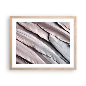 Affisch i ram av ljusek - I rosa silver - 50x40 cm