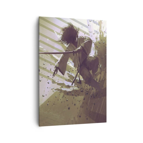 Canvastavla - Bild på duk - Du kan också bli samuraj - 70x100 cm