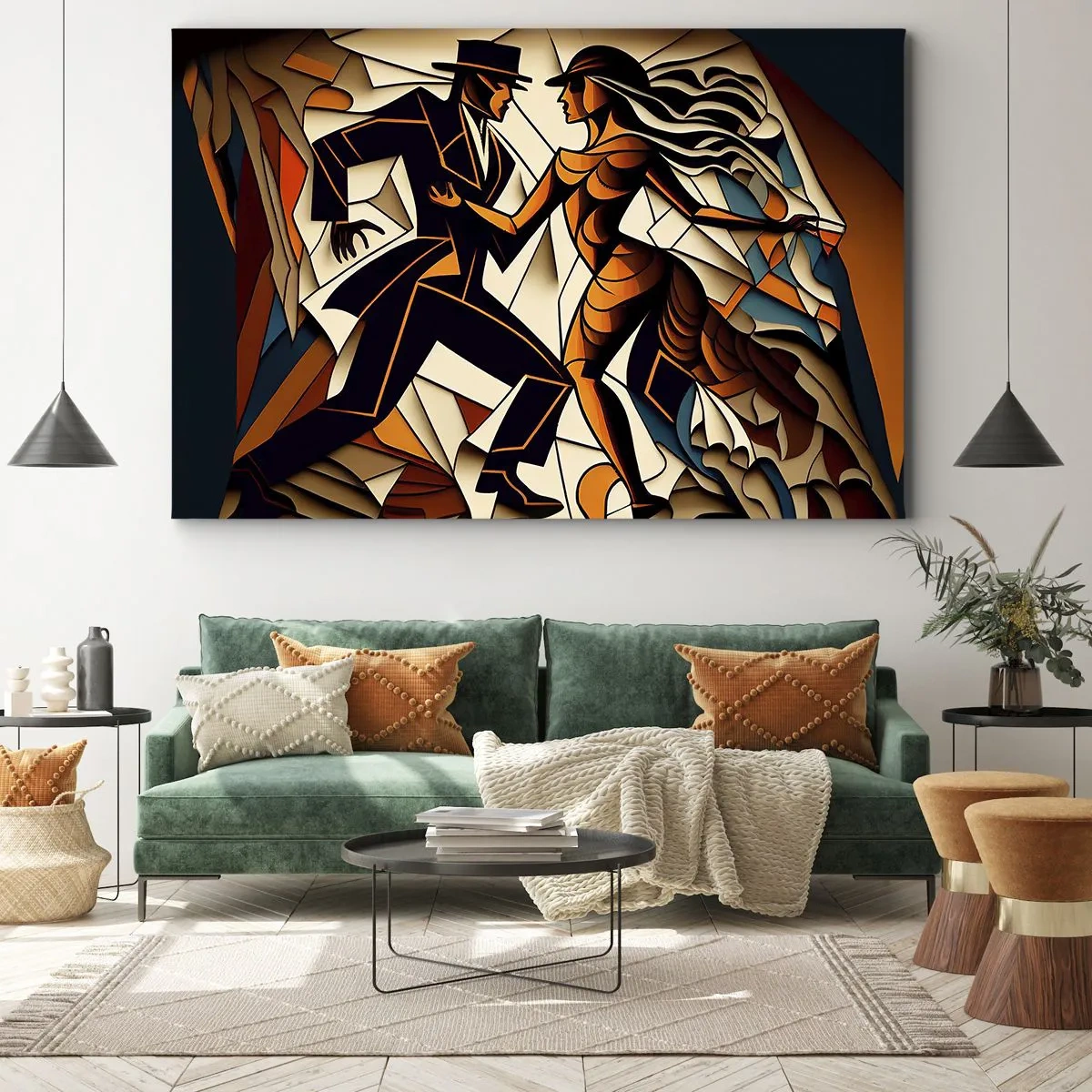 Canvastavla - Bild på duk - Passionsdans - 70x50 cm