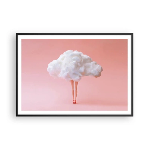 Affisch i svart ram - Söt utfästelse - 100x70 cm