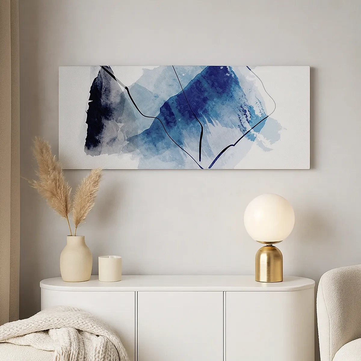 Canvastavla - Bild på duk - Isberg - 30x30 cm