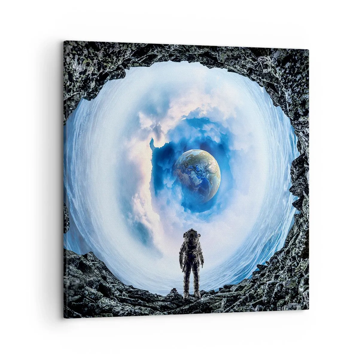 Canvastavla - Bild på duk - Det är inte långt kvar hem - 50x50 cm