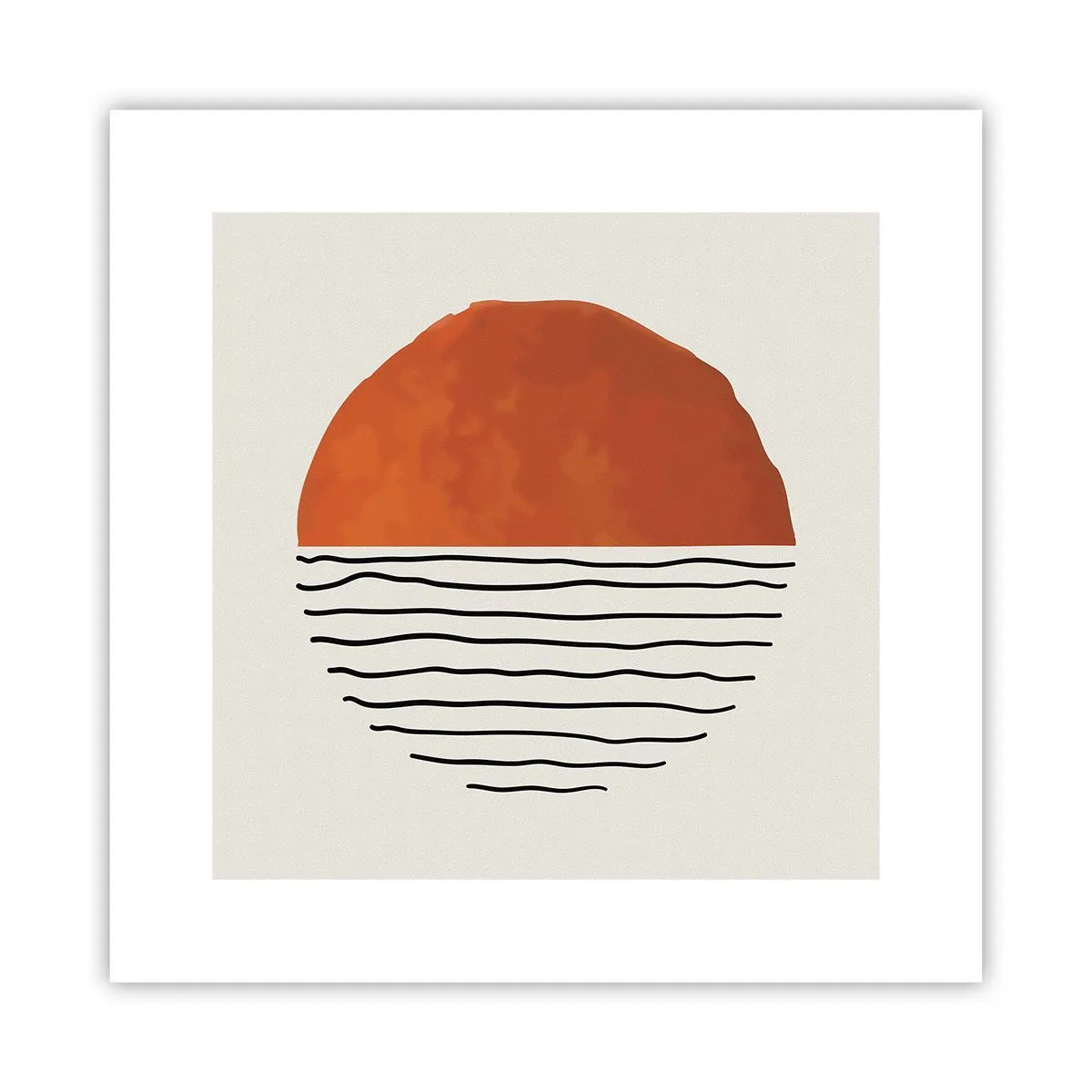 Affisch - I japansk stämning - 30x30 cm