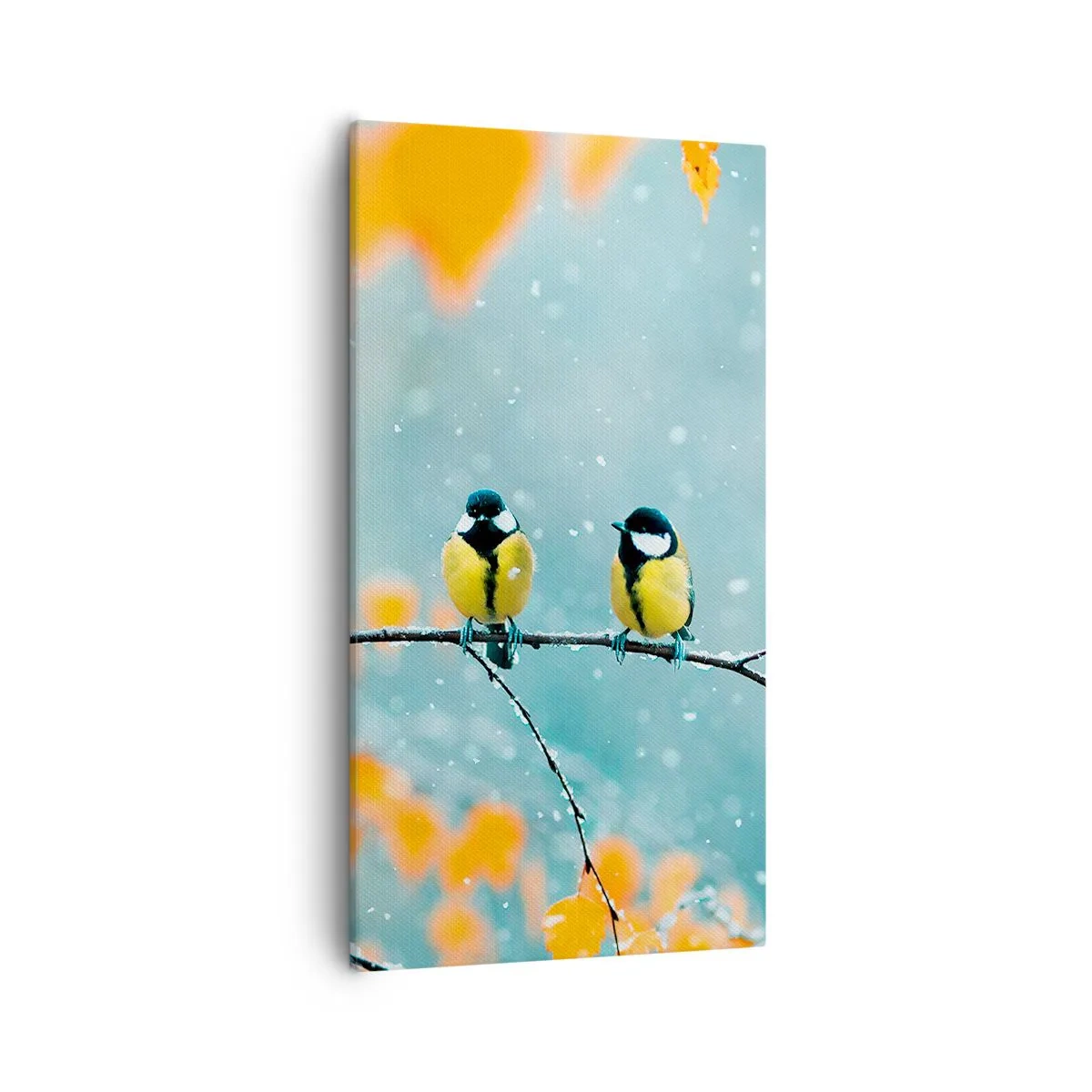 Canvastavla - Bild på duk - Fåglarnas skvaller - 55x100 cm