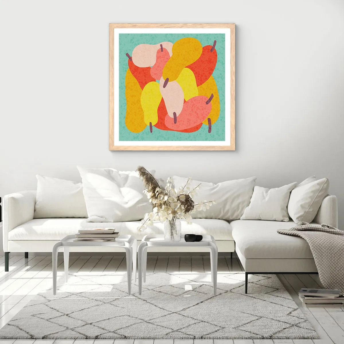 Affisch i ram av ljusek - Smaka på sommarsolen - 30x30 cm