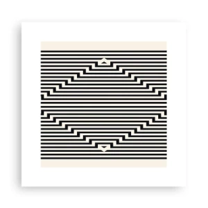 Affisch - Geometrisk illusion - 30x30 cm